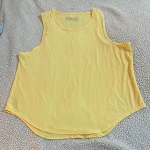 Zyia Yellow Sleeveless Boxy Tank Top XXXL